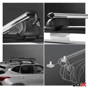 Mercedes-Benz EQA Roof Rack Cross Bars - Omac - Boldbar V2 - Gray - 2021 Mercedes-Benz EQA Roof Rack Cross Bars - Omac - Boldbar V2 - Gray - 2021